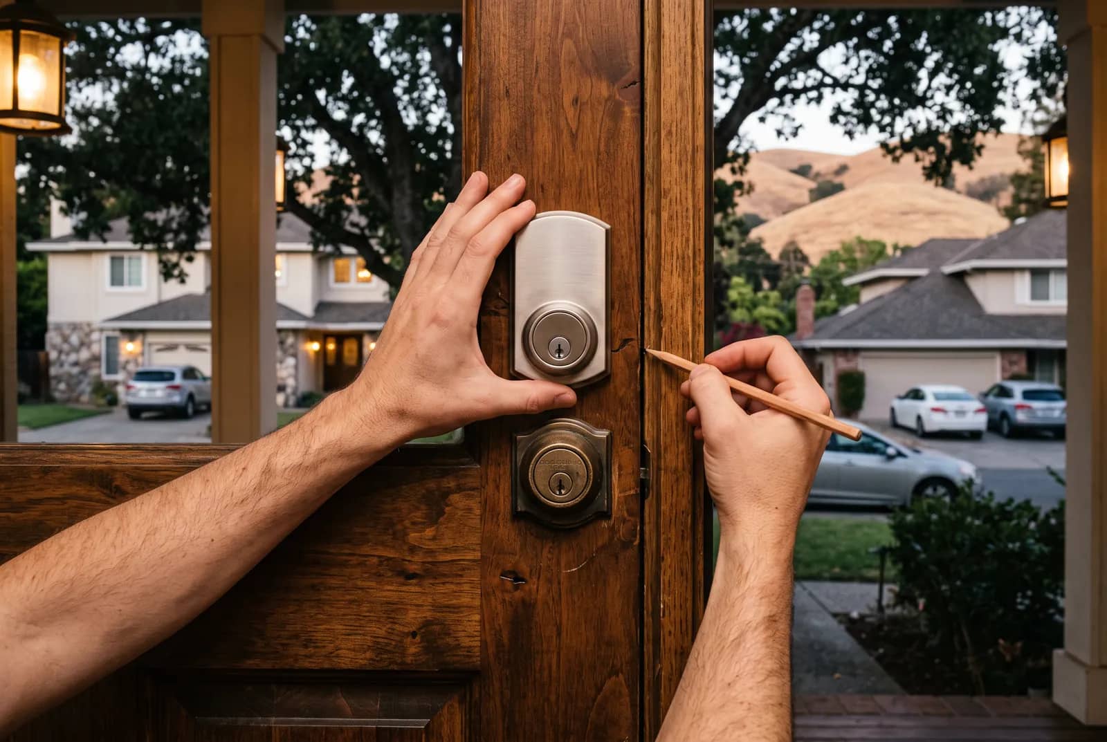 A Smart Lock in a 1988 Door: What Happens Before It Is Screwed On