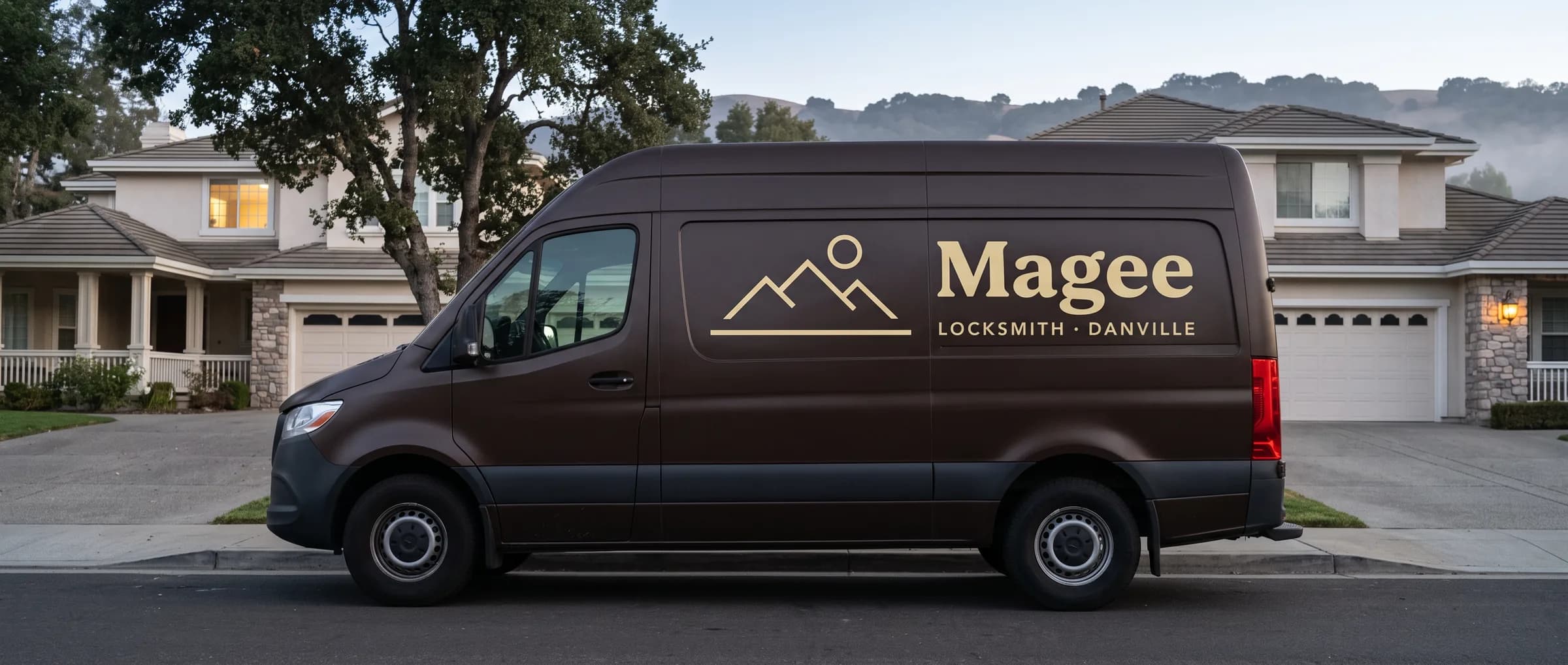 Magee service van at dusk